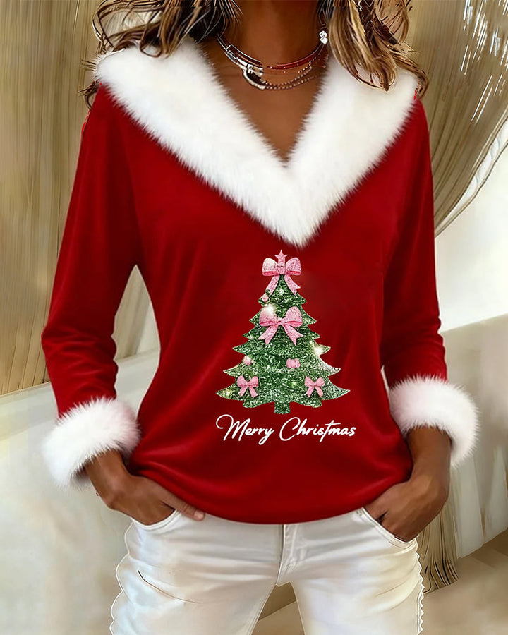 XMas - Festive Faux Fur Top