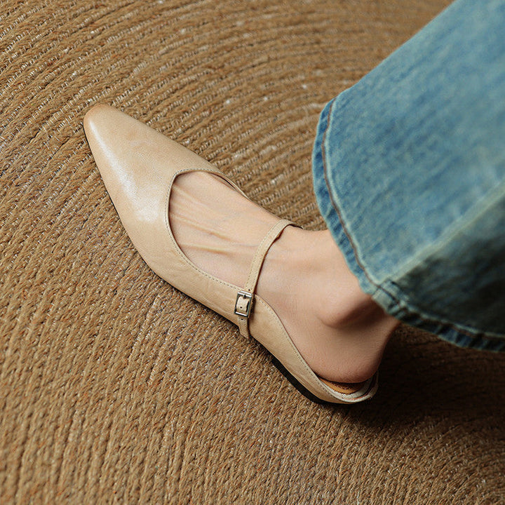 Thea Genuine Leather Mules