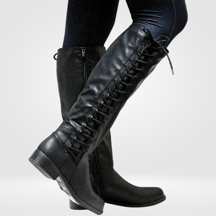 Harper | Laced Easy Zip Tall Boots